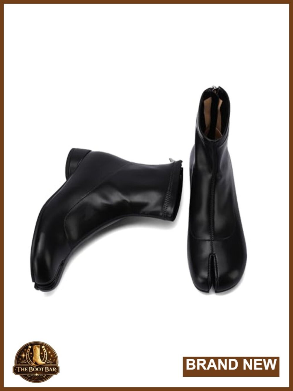 Split Toe Ankle Boots for Women Tabi Japanese Ninja Shoes Low Chunky Heels
